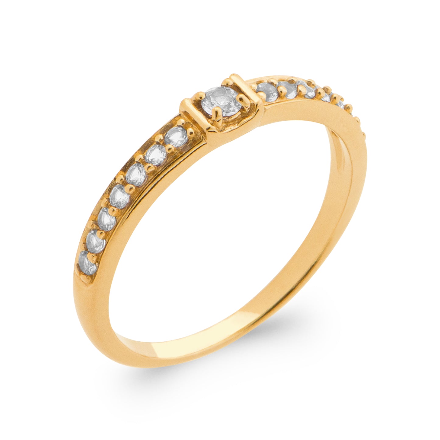 Clara Ring 18k Gold Finish