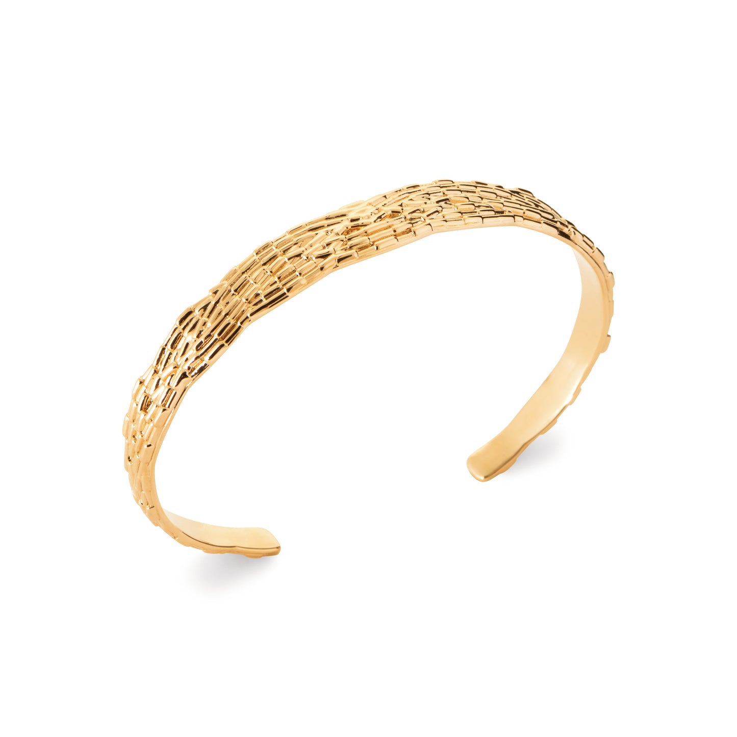 Undulation Bangle 18k gold finish