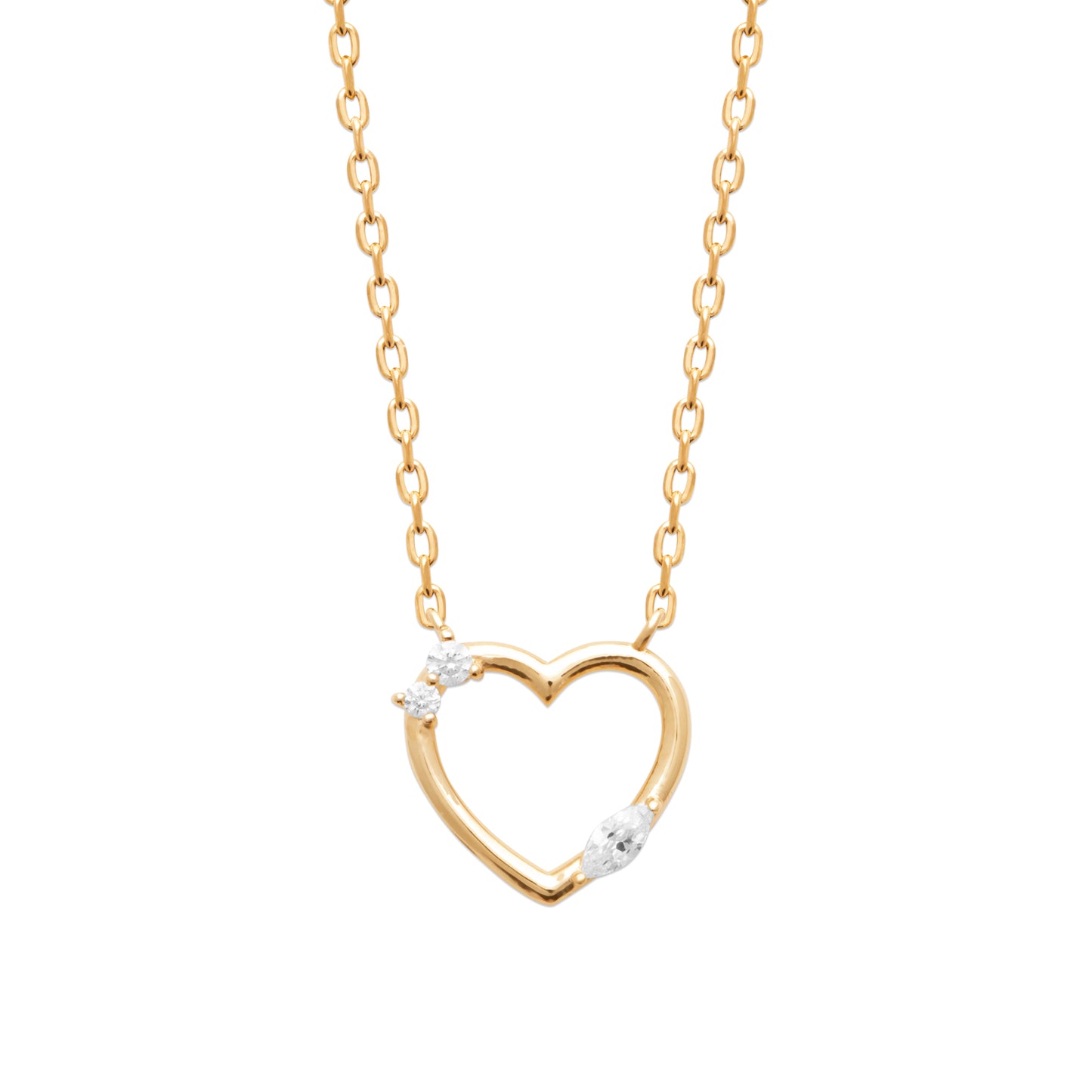 Piece of Love Necklace - 18k Gold finish