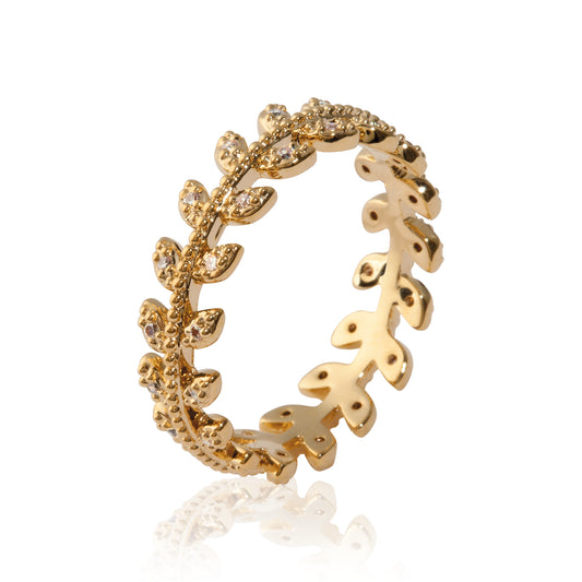 Elise Ring 18 Karat Gold-Finish