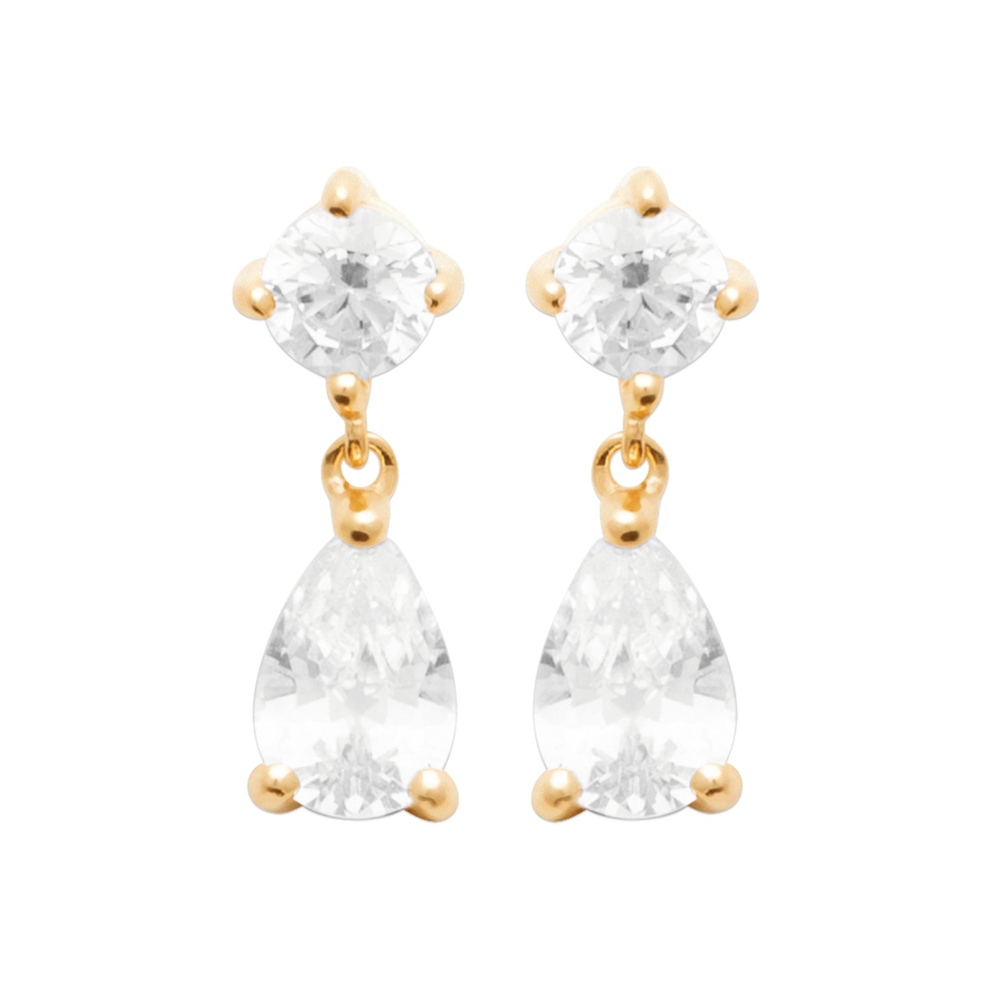 Drops of Radiance 18 Karat Gold-Finish mit Zirkonia