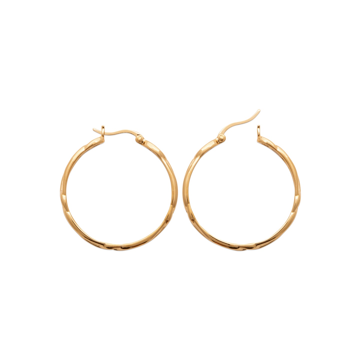 Arabesque Hoops Earrings 18k gold finish