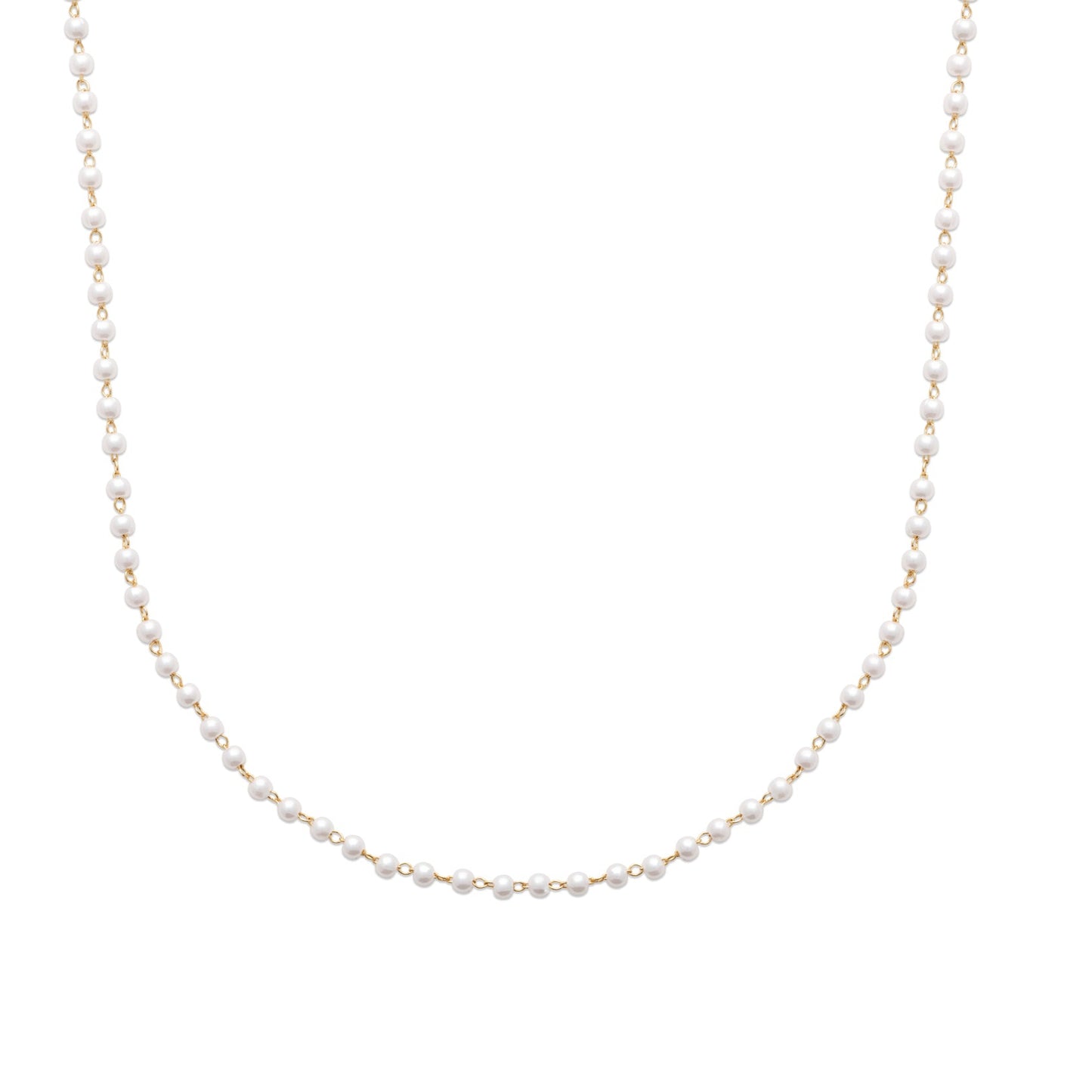 Pearl Necklace 18k Gold finish